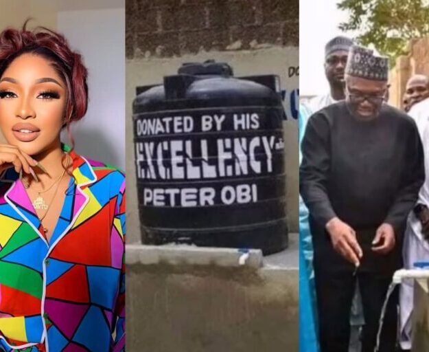 Tonto Dikeh Tackles Peter Obi Over His Borehole Projects In Some Northern States