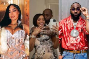 US Model, Bonita Maria Shares Loved-Up Photo With Davido As He Tearfully Pleads On His Knees [Video]