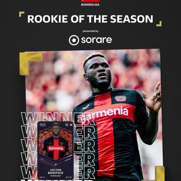 Boniface Scoops Bundesliga Rookie Of The Season Award