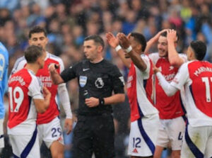 Trossard Claims Not To Have Heard Whistle Before Red Card Against Man City